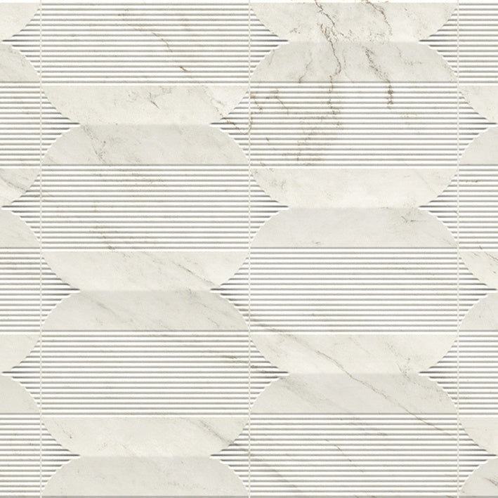 Porcelanosa Glem white deco 59,6 × 150 cm wandtegels