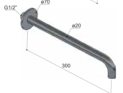 Hotbath AR095-30 – technische illustratie, geen kleurweergave