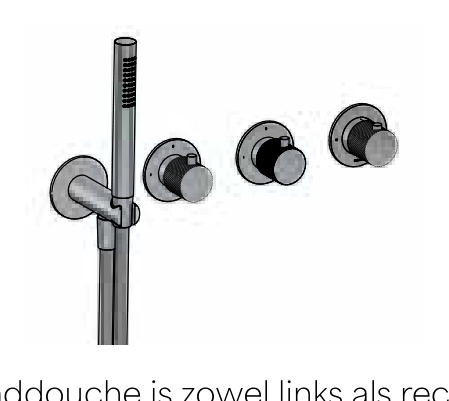 Hotbath CX7171EXT technische illustratie; gekozen kleur niet weergegeven