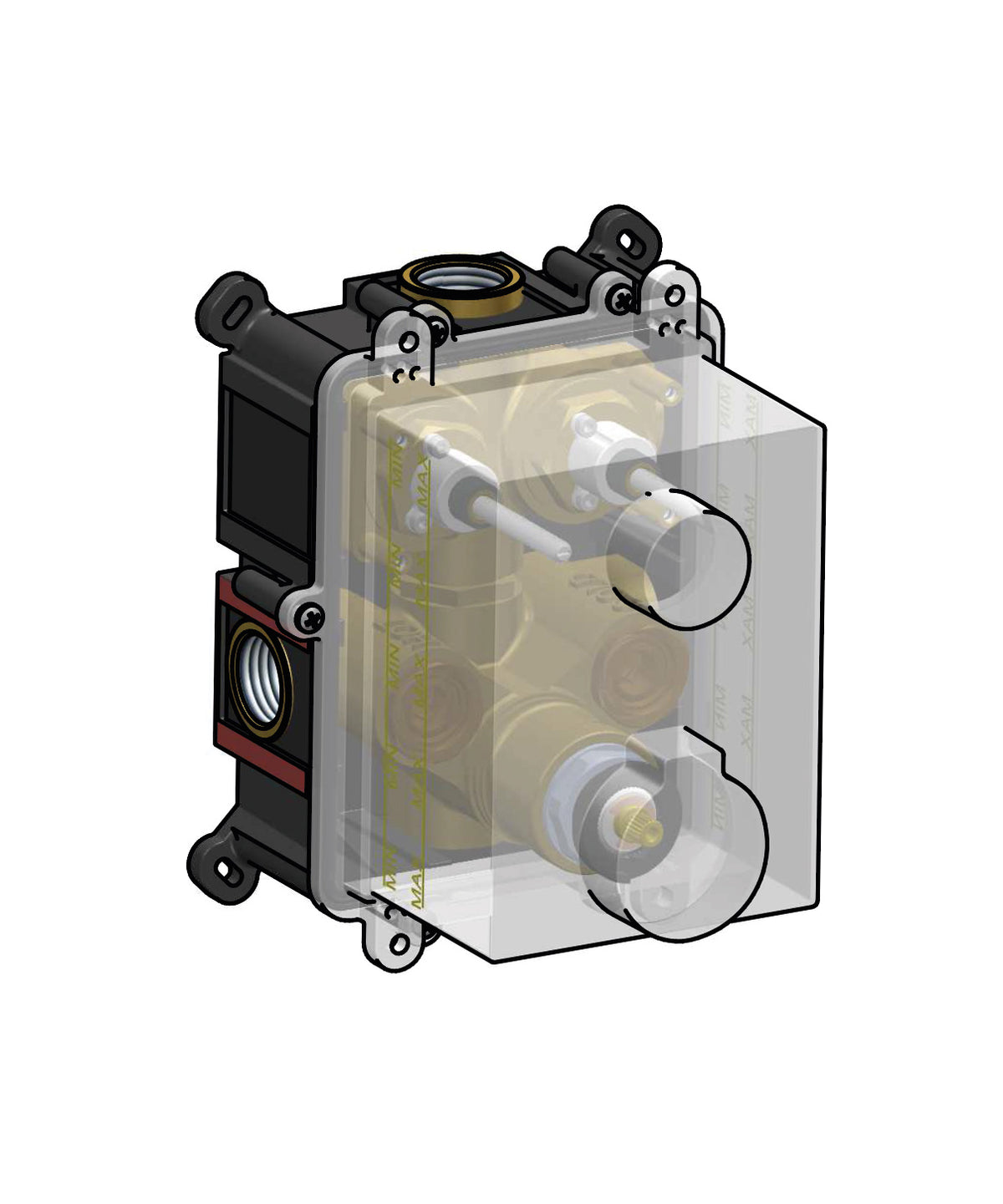Hotbath HBPB009 – Inbouwthermostaat met 2 pushbuttons