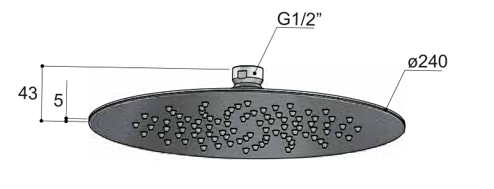 Hotbath M198 – technische illustratie; gekozen kleur wordt niet weergegeven