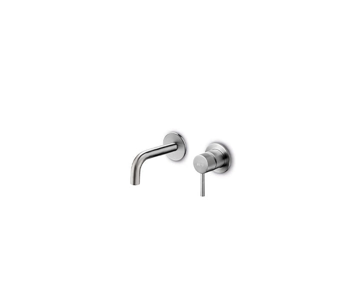 JEE-O slimline wand wastafelkraan 90 Geborsteld 800-1510