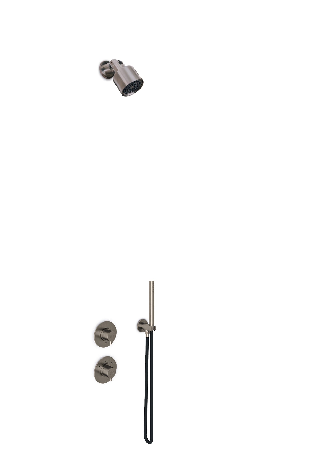 JEE-O slimline douche combinatie 06 Dark steel 800-6489