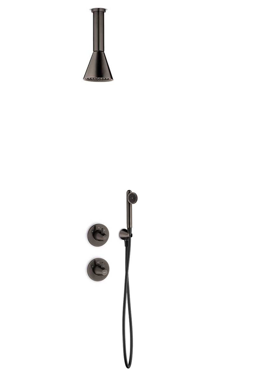 JEE-O cone douche combinatie 04 Gun metal 900-6446
