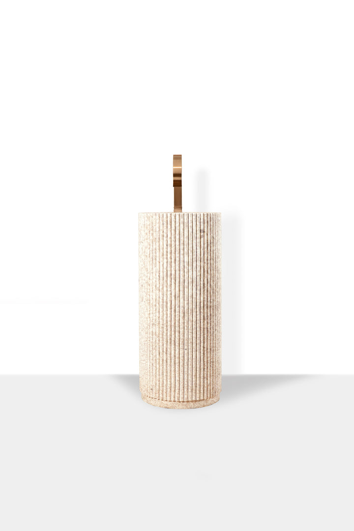 Loutro Lavabo Irini staand rond vrijstaande wastafel – Irini zuil rond 40 cm