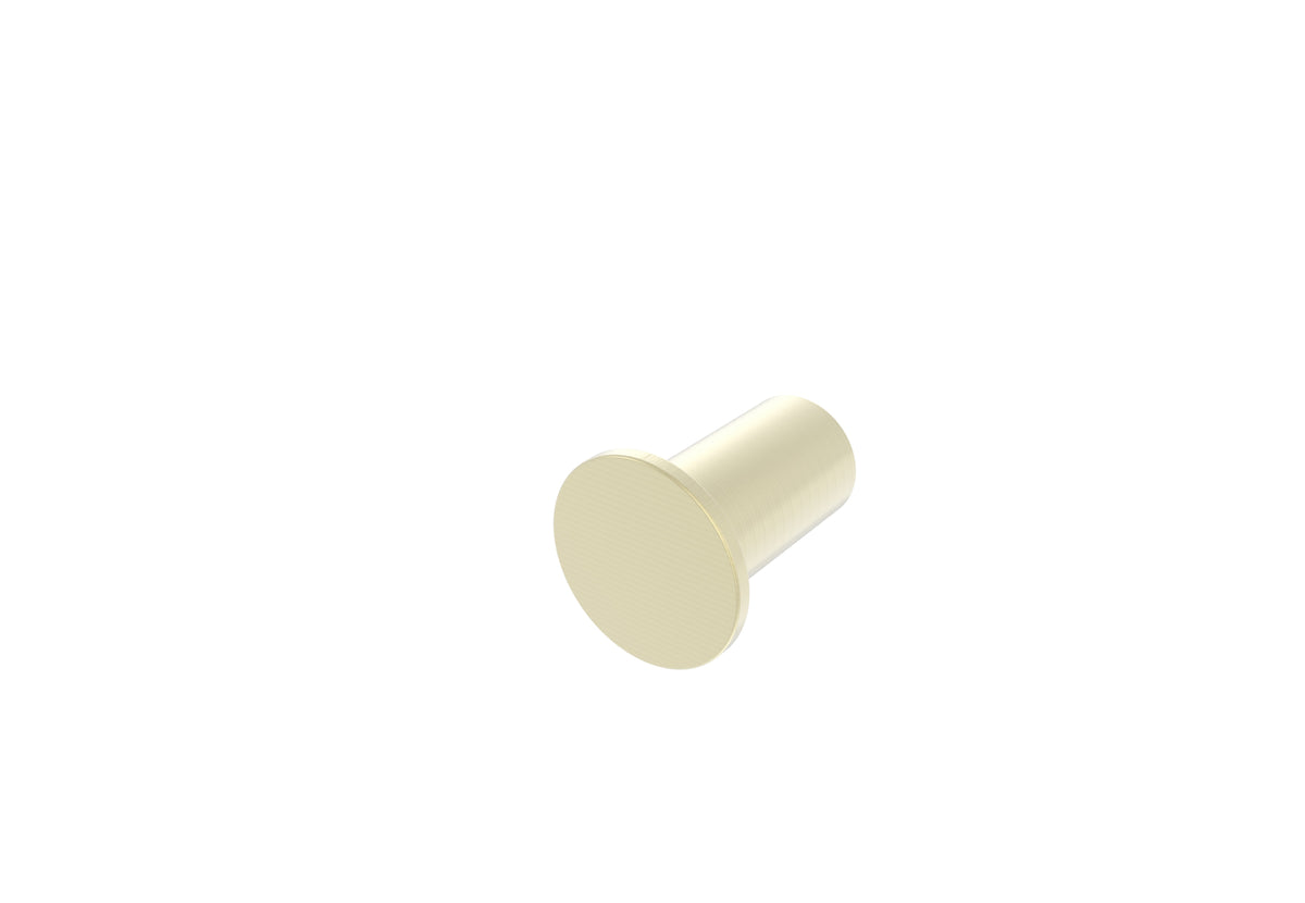 Regn handdoekhaak klein 3 cm, geborsteld champagne