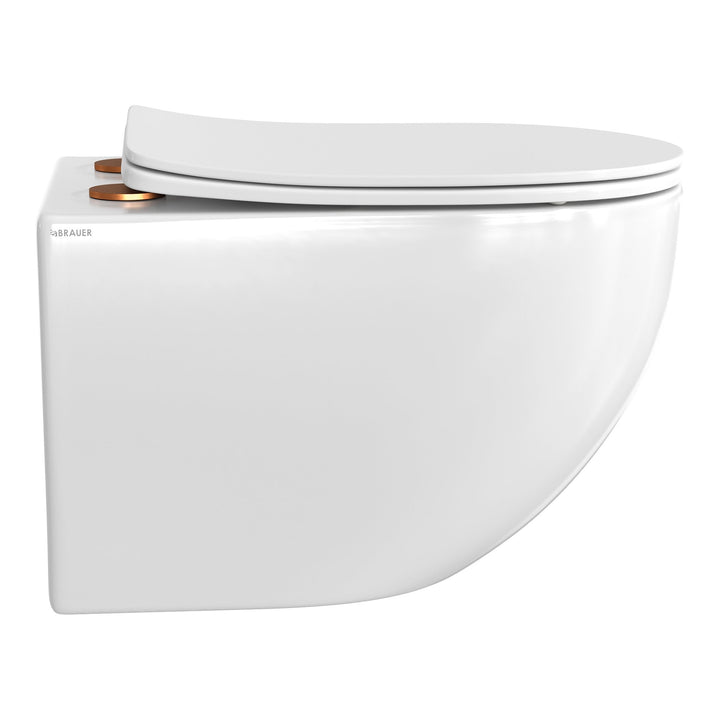 Brauer Tornado hangtoilet met softclose toiletzitting – glans wit – Standaard – TL-TOHW