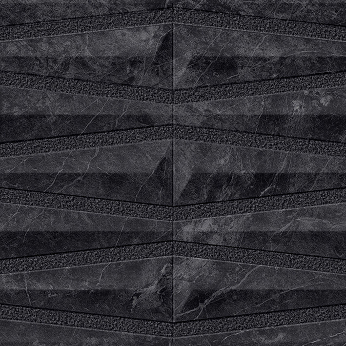 Porcelanosa Nero velluto deco 59,6 × 150 cm wandtegels