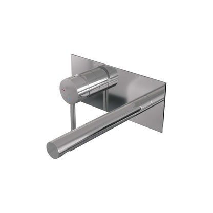 Brauer Edition inbouw wastafelmengkraan - Achterplaat - Links – Chroom – Recht – Lang smal – 5-CE-083-S2