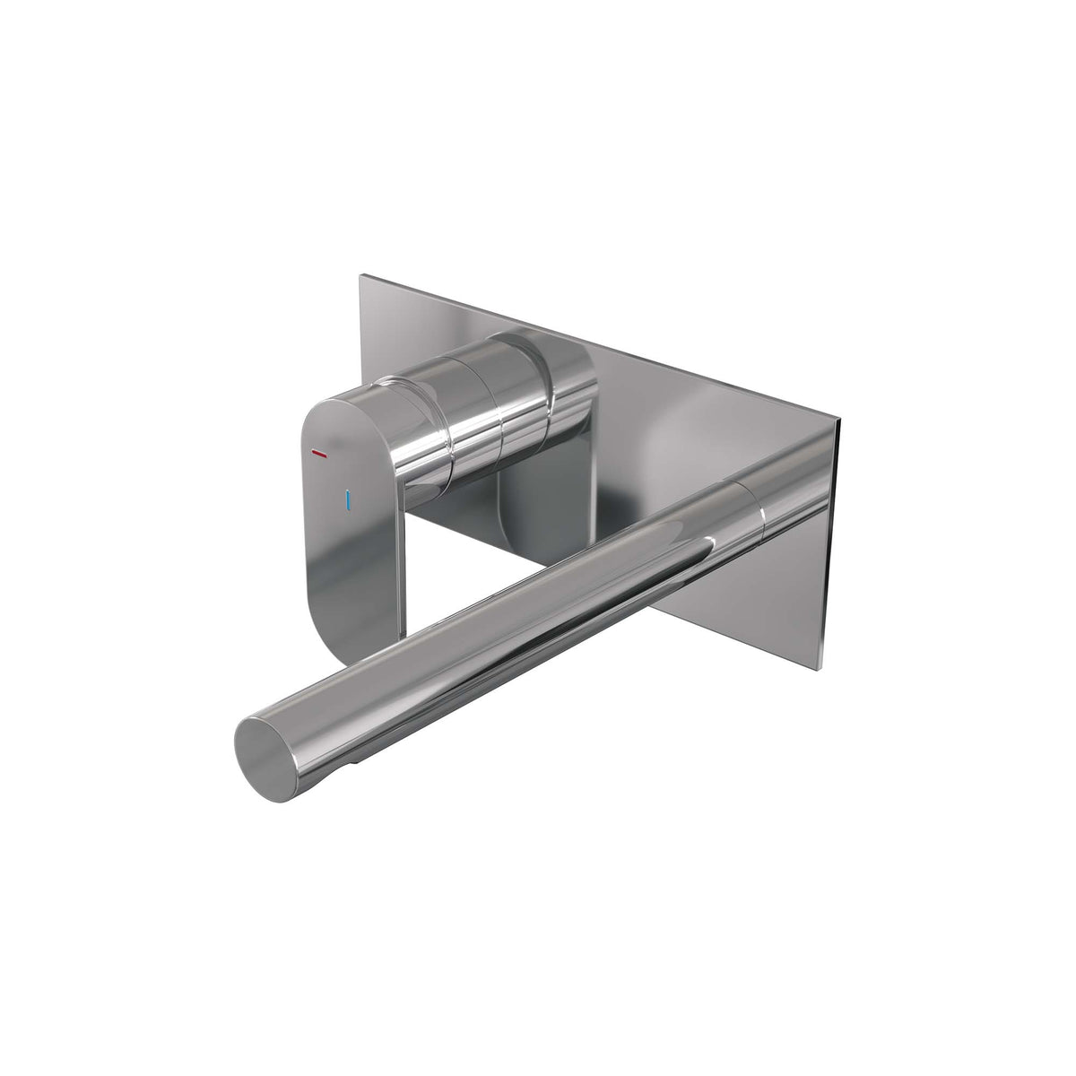 Brauer Edition inbouw wastafelmengkraan - Achterplaat - Links – Chroom – Recht – Breed plat – 5-CE-083-S3
