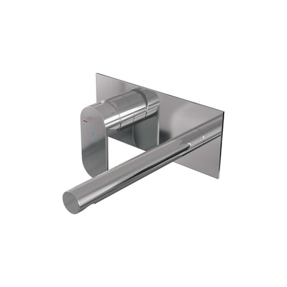 Brauer Edition inbouw wastafelmengkraan - Achterplaat - Links – Chroom – Recht – Breed plat – 5-CE-083-S3