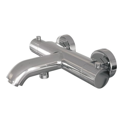 Brauer Stripe opbouw baddouche thermostaatkraan – Chroom – 5-CE-339