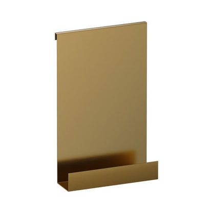 Brauer Doucherek hangend met glasklem – Geborsteld goud PVD – 5-GG-228