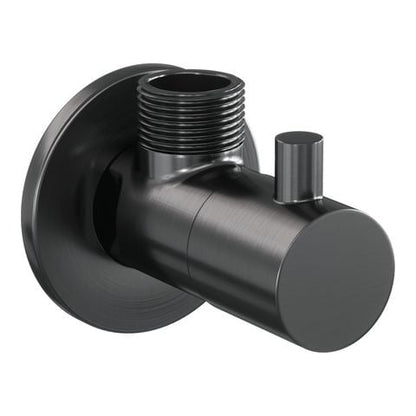 Brauer Edition hoekstopkraan compleet met slang – Geborsteld gunmetal PVD – 5-GM-315