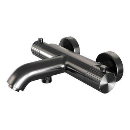 Brauer Stripe opbouw baddouche thermostaatkraan – Geborsteld gunmetal PVD – 5-GM-339