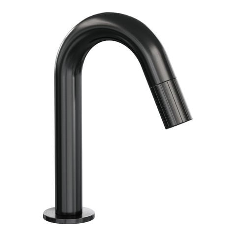 Brauer Stripe opbouw fonteinkraan met gebogen uitloop – Geborsteld gunmetal PVD – 5-GM-464