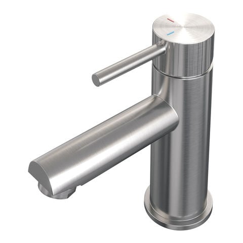 Brauer Stripe wastafelkraan laag Model A - Geborsteld RVS PVD