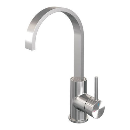 Brauer Stripe platte uitloop - Geborsteld RVS PVD