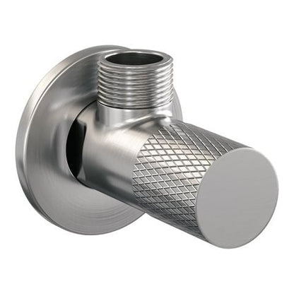 Brauer Carving hoekstopkraan compleet met slang – Geborsteld RVS PVD – 5-NG-317