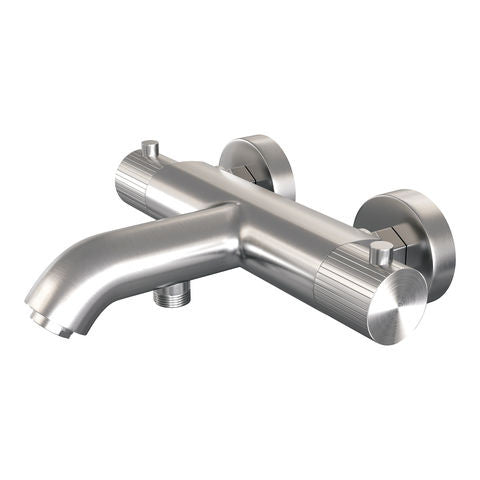 Brauer Stripe opbouw baddouche thermostaatkraan – Geborsteld RVS PVD – 5-NG-339