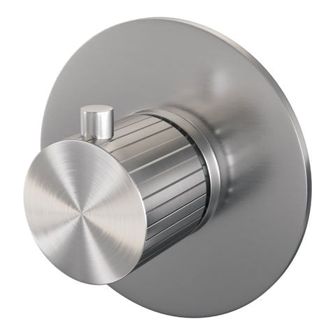 Brauer Stripe losse inbouwthermostaat met in- en afbouwdelen – Geborsteld RVS PVD – 5-NG-351