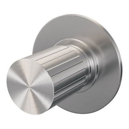 Brauer Stripe losse inbouw stopkraan met in- en afbouwdelen – Geborsteld RVS PVD – 5-NG-352