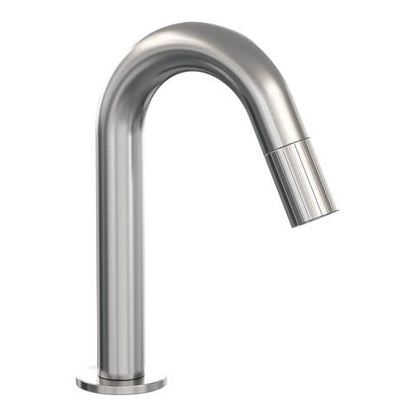 Brauer Stripe opbouw fonteinkraan met gebogen uitloop – Geborsteld RVS PVD – 5-NG-464