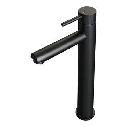 Brauer Stripe wastafelmengkraan opbouw - Hoog - Model A - Mat zwart