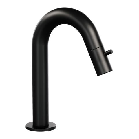 Brauer Edition opbouw fonteinkraan met gebogen uitloop – Mat zwart – 5-S-320