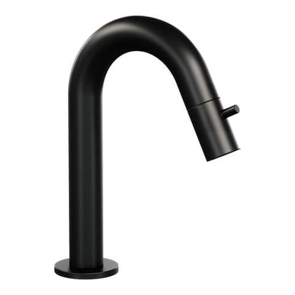 Brauer Edition opbouw fonteinkraan met gebogen uitloop – Mat zwart – 5-S-320