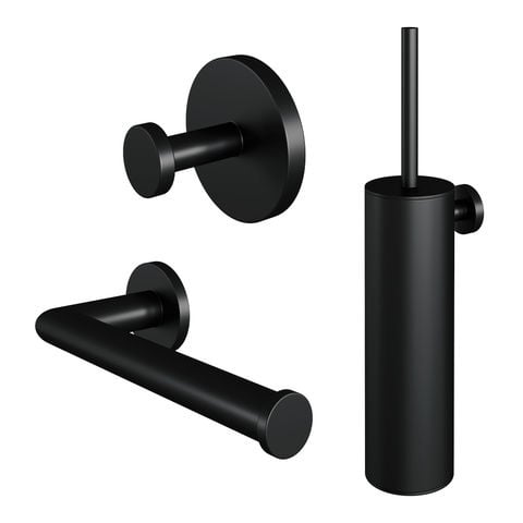 Brauer Accessoire set 3-in-1 – Mat zwart – 5-S-323