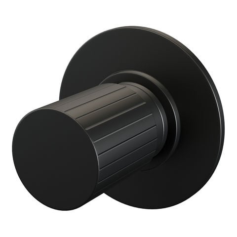 Brauer Stripe losse inbouw stopkraan met in- en afbouwdelen – Mat zwart – 5-S-352