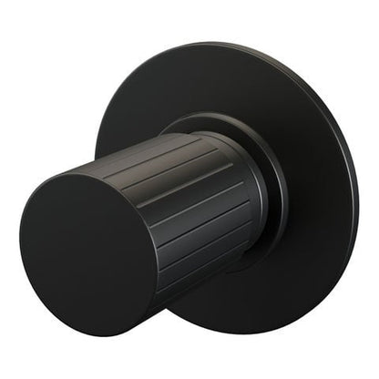 Brauer Stripe losse inbouw stopkraan met in- en afbouwdelen – Mat zwart – 5-S-352