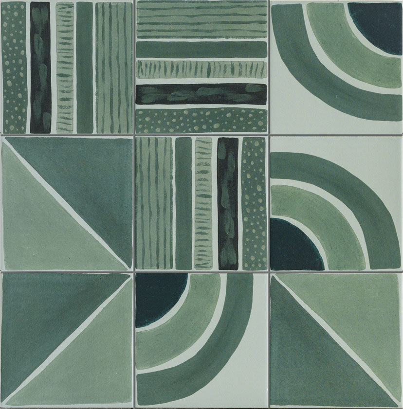 Sartoria Genesi terra greens decor mix 15 × 15 cm