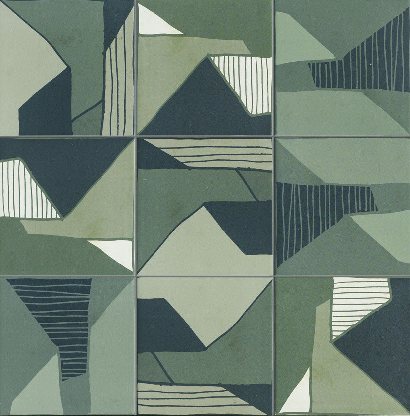 Sartoria Genesi acqua greens decor mix 15 × 15 cm