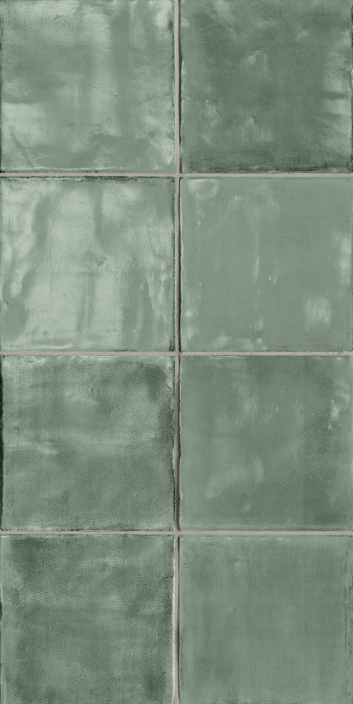 Sartoria Tsquare wall mint tea glossy 15 × 15 cm