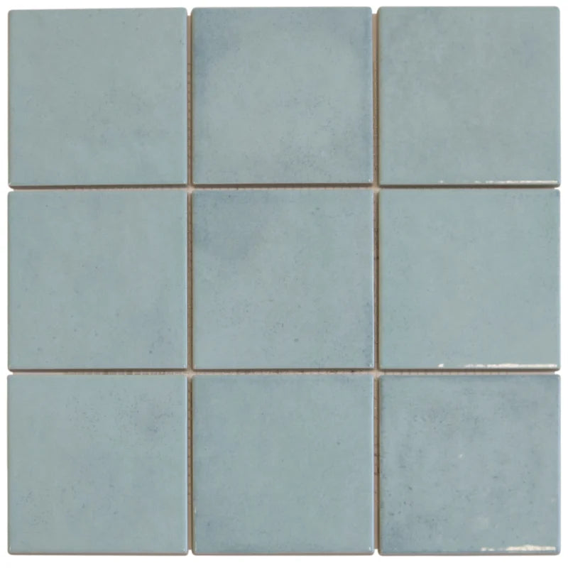 The Mosaic Factory Kasba 10x10 Turquoise Glossy 97x97mm - KAG10150