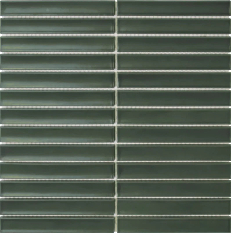 The Mosaic Factory Sevilla Kitkat original finger Army green Matt 20x145mm - SEF20555