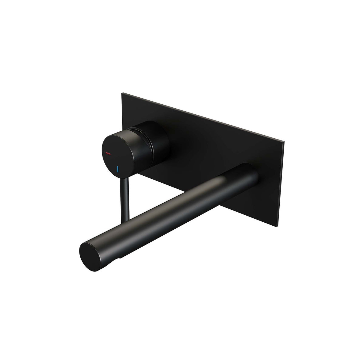 Brauer Edition inbouw wastafelmengkraan - Achterplaat - Links – Mat zwart – Recht – Lang smal – 5-S-083-S2