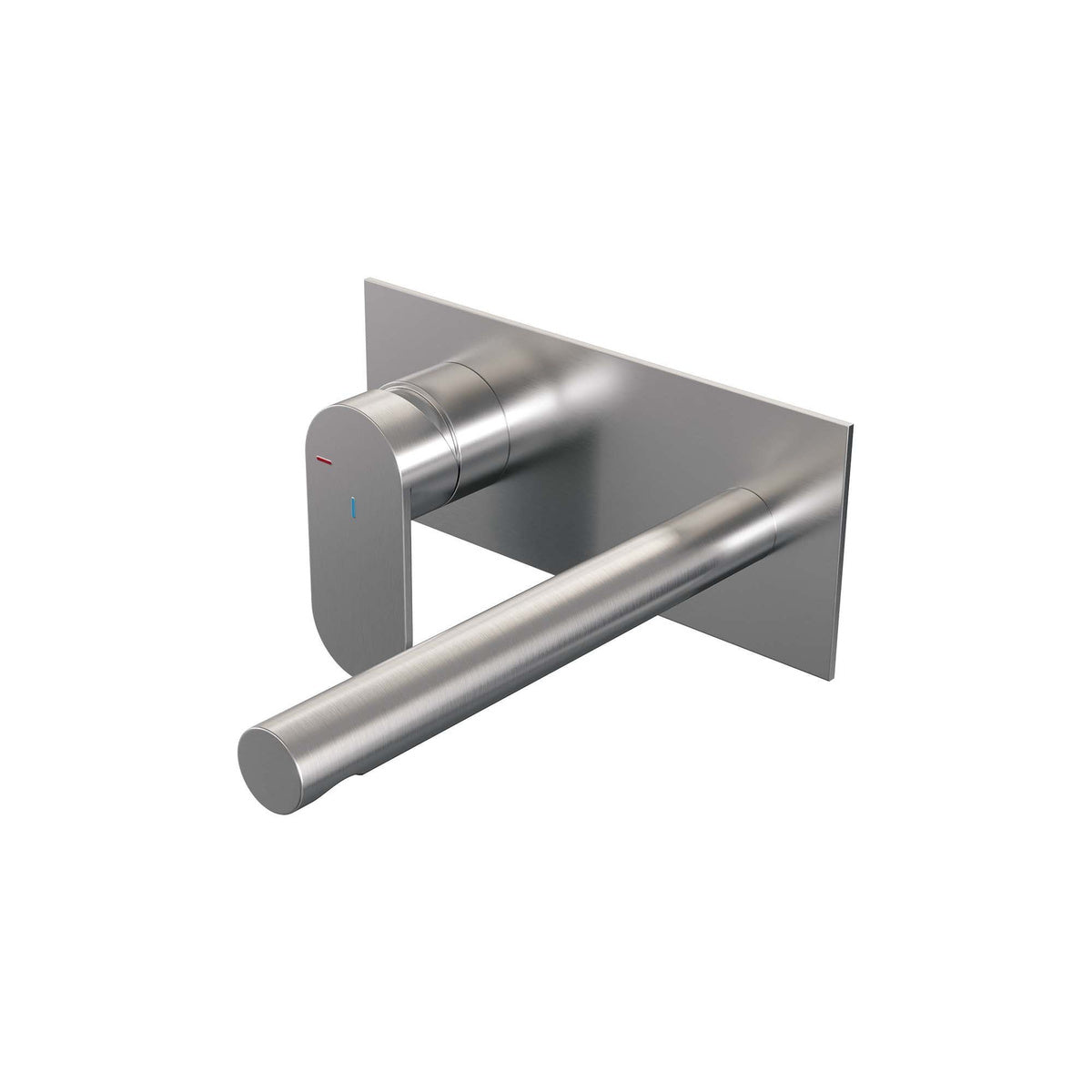 Brauer Edition inbouw wastafelmengkraan - Achterplaat - Links – Geborsteld RVS PVD – Recht – Breed plat – 5-NG-083-S3