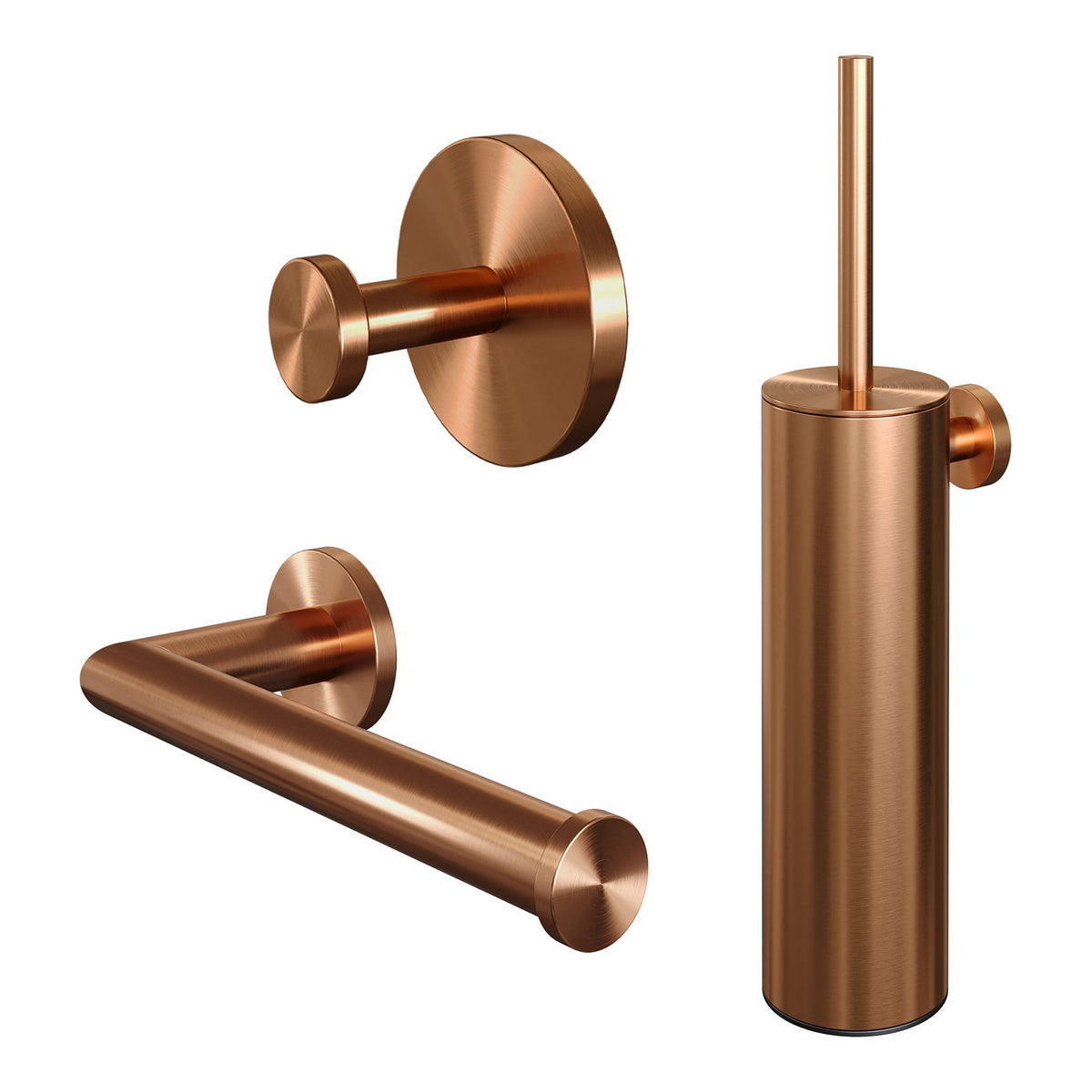 Brauer Accessoire set 3-in-1 – Geborsteld koper PVD – 5-GK-323