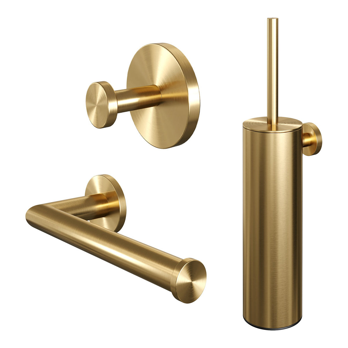 Brauer Accessoire set 3-in-1 – Geborsteld goud PVD – 5-GG-323