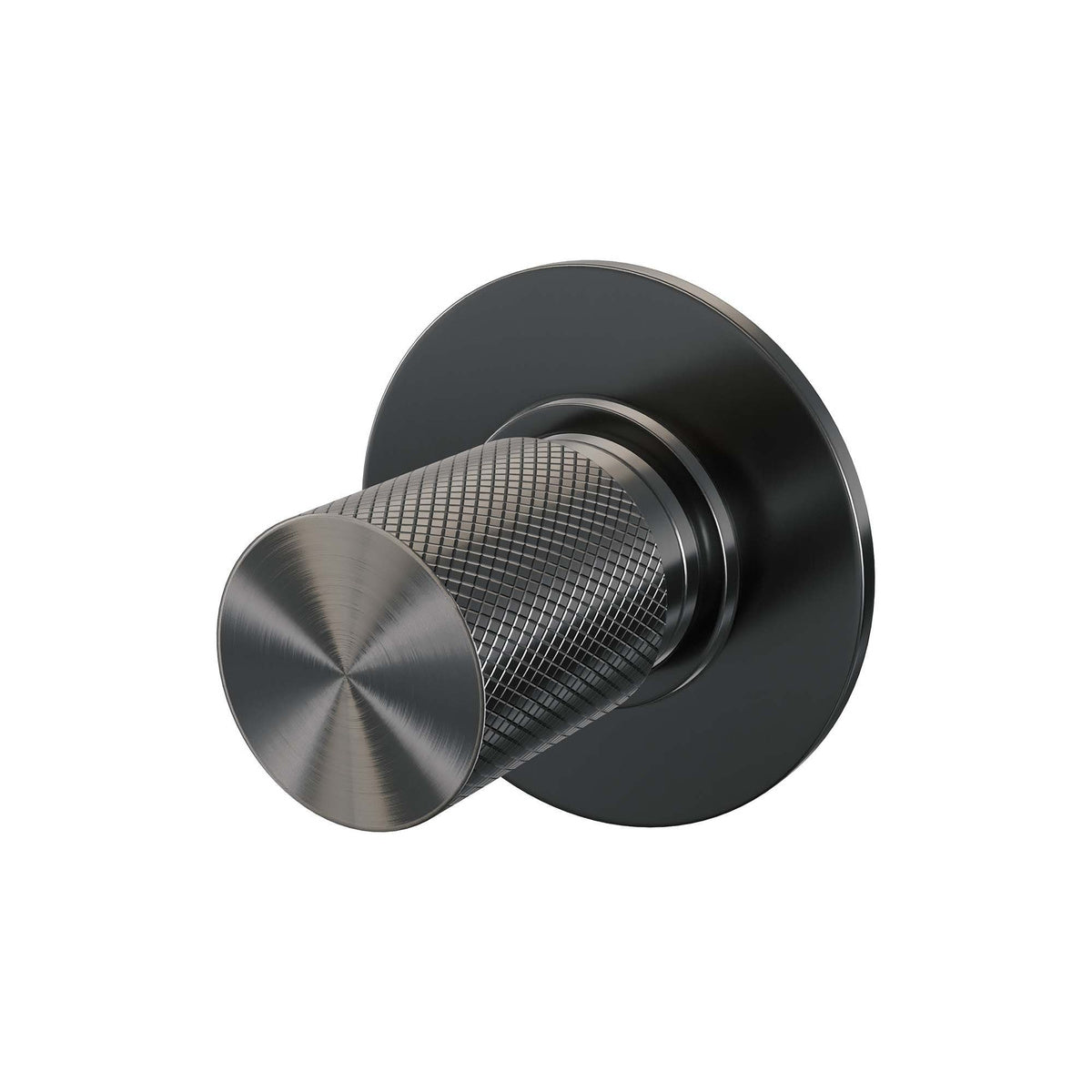 Brauer Carving Stopkraan inbouw - Geborsteld gunmetal PVD