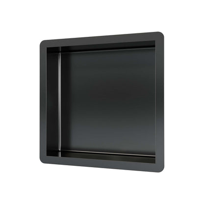 Brauer inbouwnis 30 × 30 cm – Geborsteld gunmetal PVD – 5-GM-145