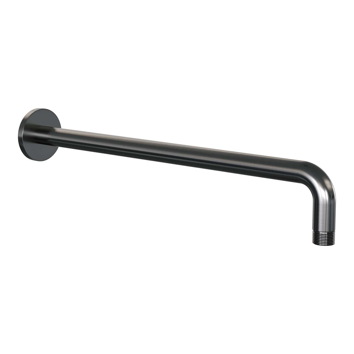 Brauer Edition Wandarm - gebogen - 40 cm – Geborsteld gunmetal PVD – 5-GM-5504