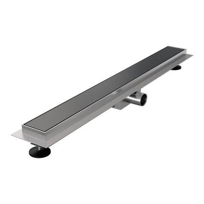 Brauer douchegoot met multifunctioneel rooster en flens – Geborsteld gunmetal PVD – 70 cm – DR-MRF70GM