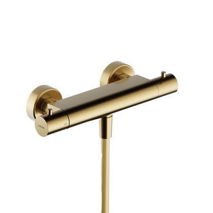 Hotbath Ace AC008 thermostatische douchemengkraan – Geborsteld messing PVD