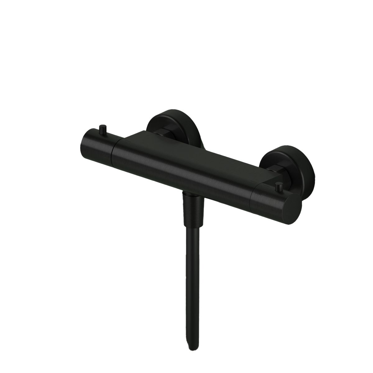 Hotbath Ace AC008 thermostatische douchemengkraan – Geborsteld zwart PVD