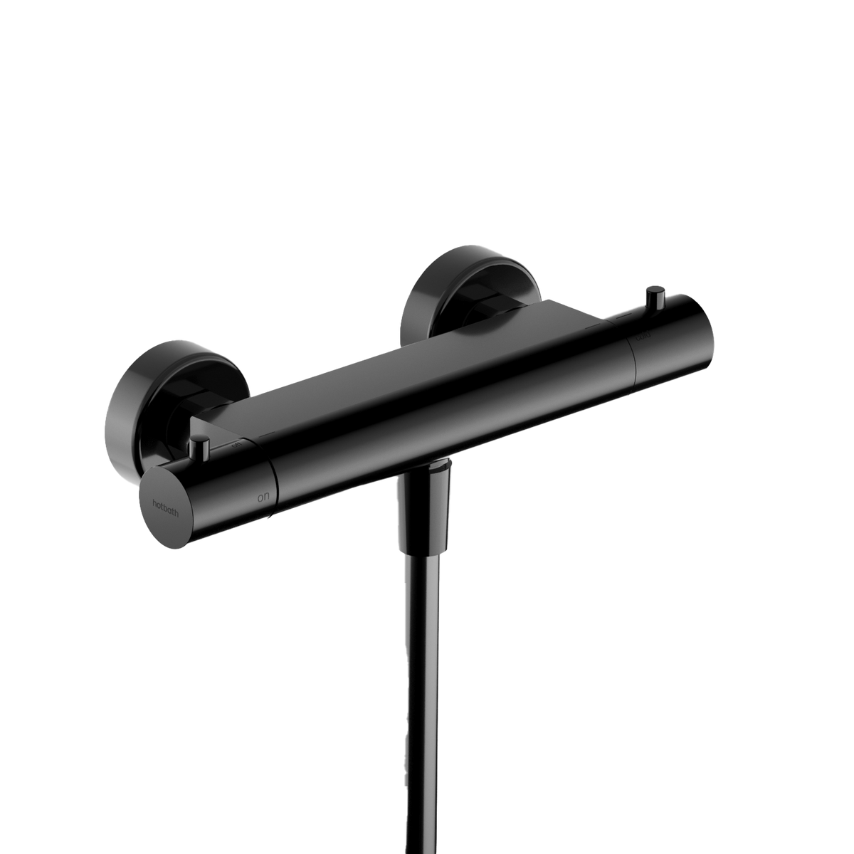 Hotbath Ace AC008 thermostatische douchemengkraan – Gepolijst zwart PVD