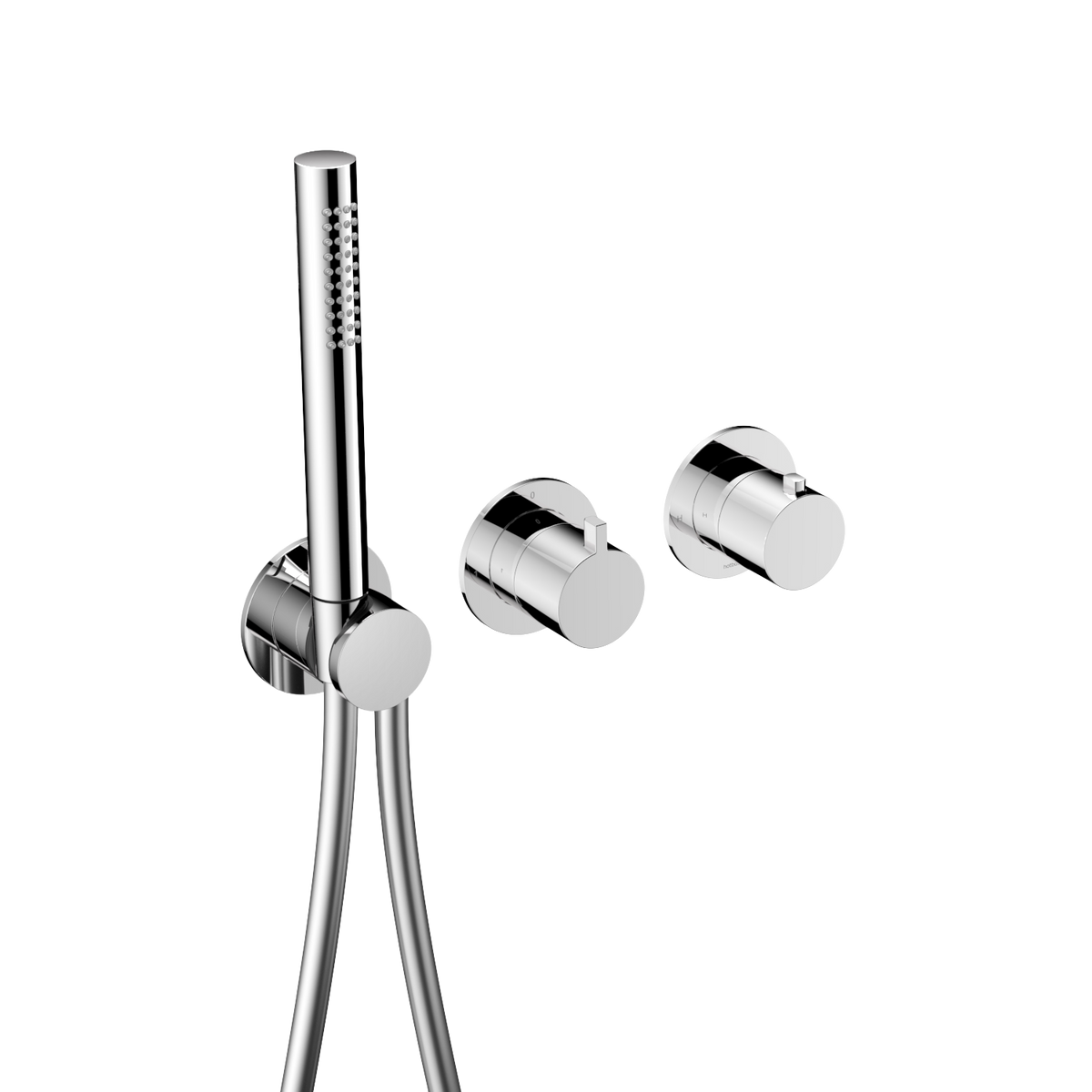 Hotbath Ace AC071EXT afbouwdeel badthermostaat met handdouche – Chroom